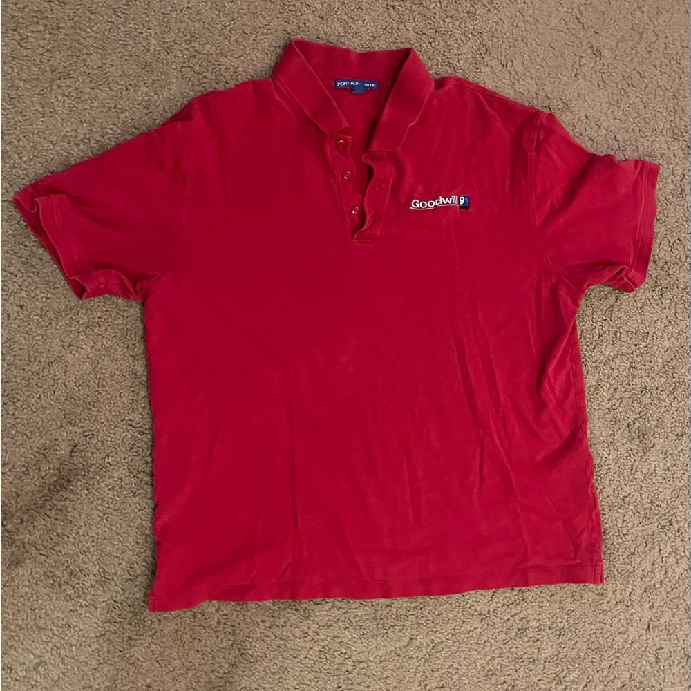 Goodwill Polo Shirts Size XL Mens Red Embroidered